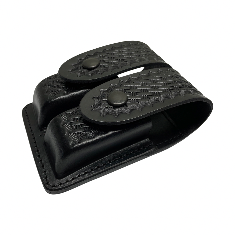 Leather Large Closed Top Magazine Pouch - Universal Double Stacked Mags
