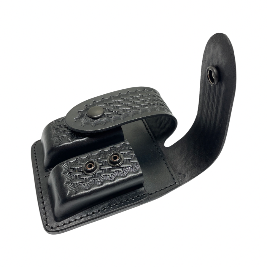Leather Large Closed Top Magazine Pouch - Universal Double Stacked Mags