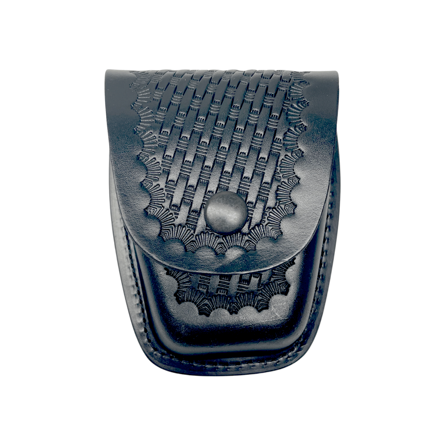 ASP Closed Top Basketweave Leather Handcuff Case