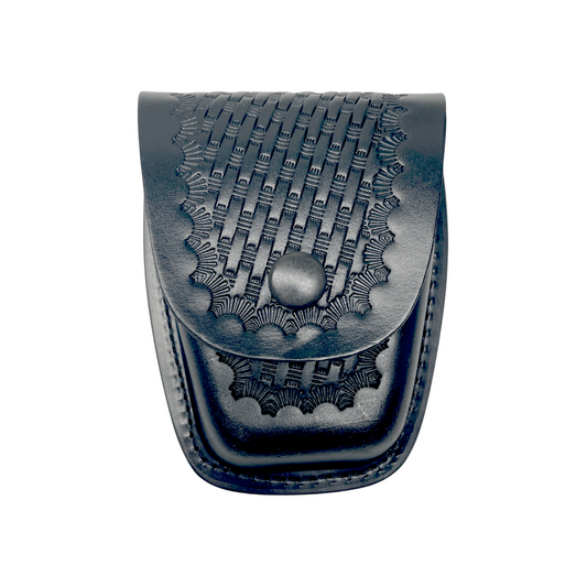 ASP Closed Top Basketweave Leather Handcuff Case