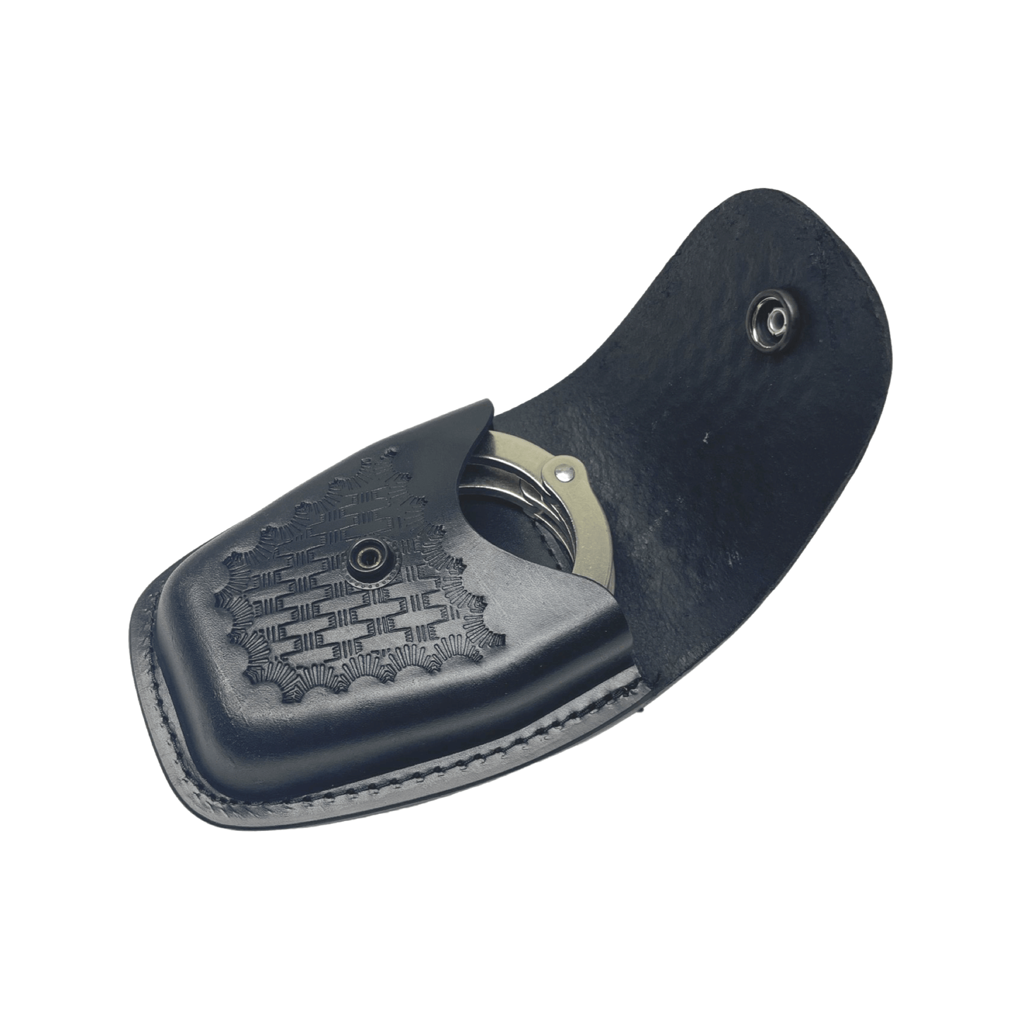 ASP Closed Top Basketweave Leather Handcuff Case