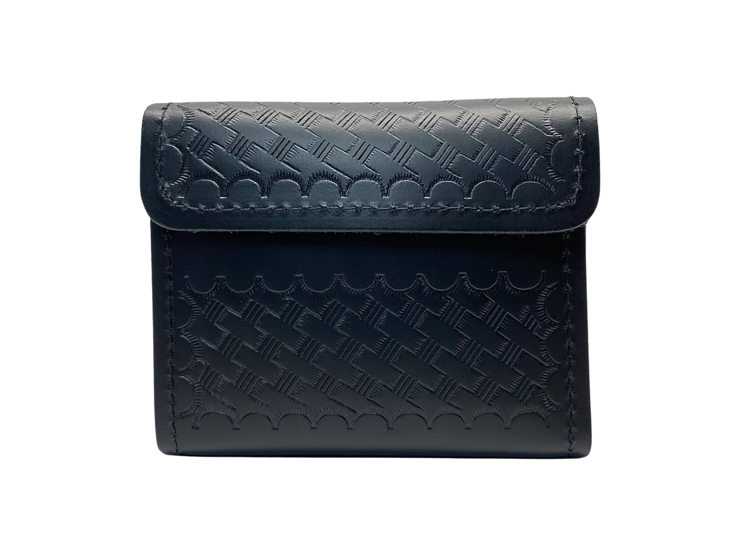 Basketweave Leather Double Glove Holder