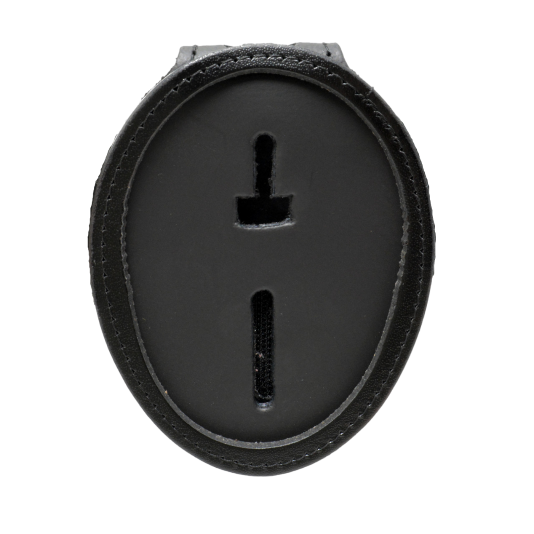Custom Genuine Leather Badge Holder (Belt or Neck Chain) - Richelieu-Saint-Laurent