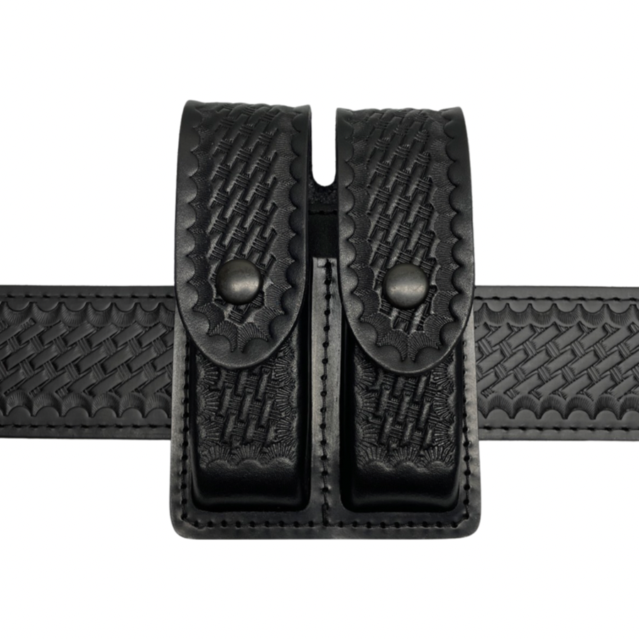 Leather Closed Top Magazine Pouch - Universal Single Stacked Mags