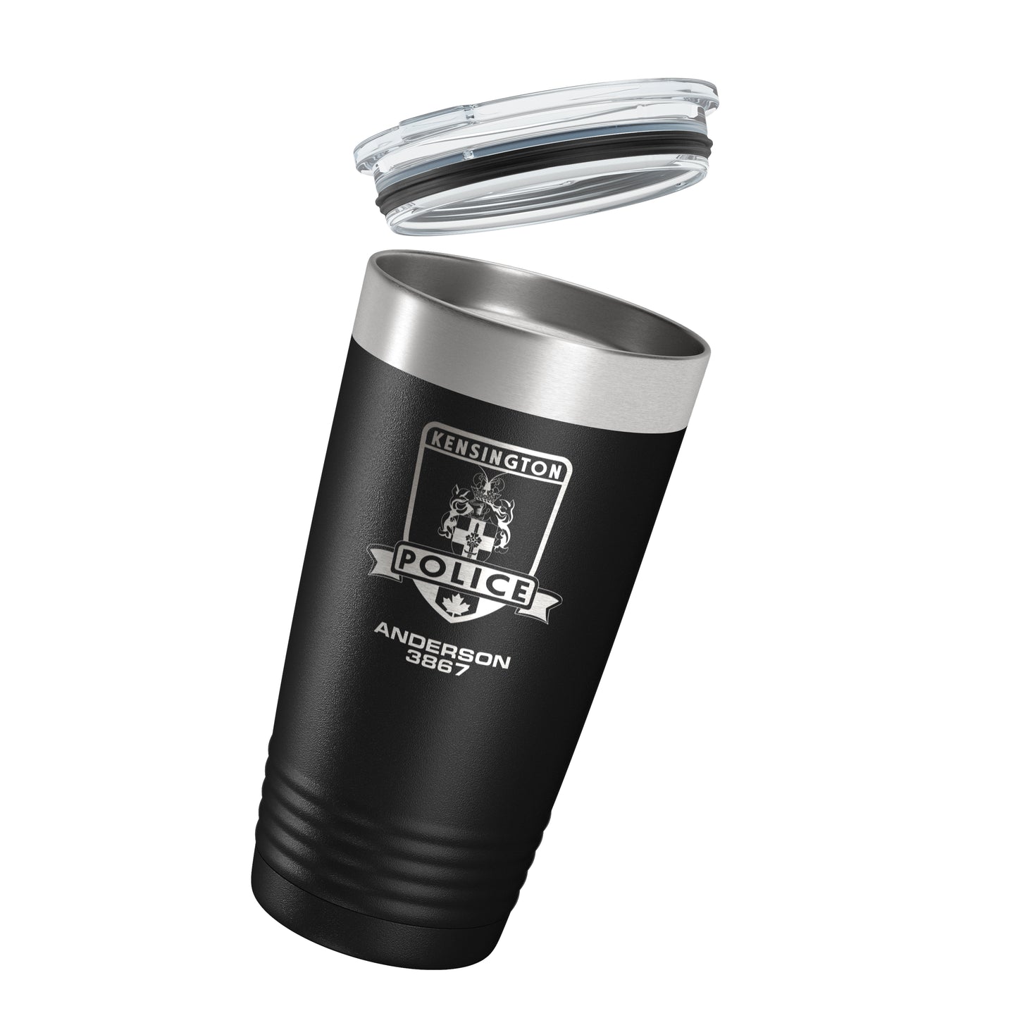 Kensington Police Black Vacuum Insulated Tumbler