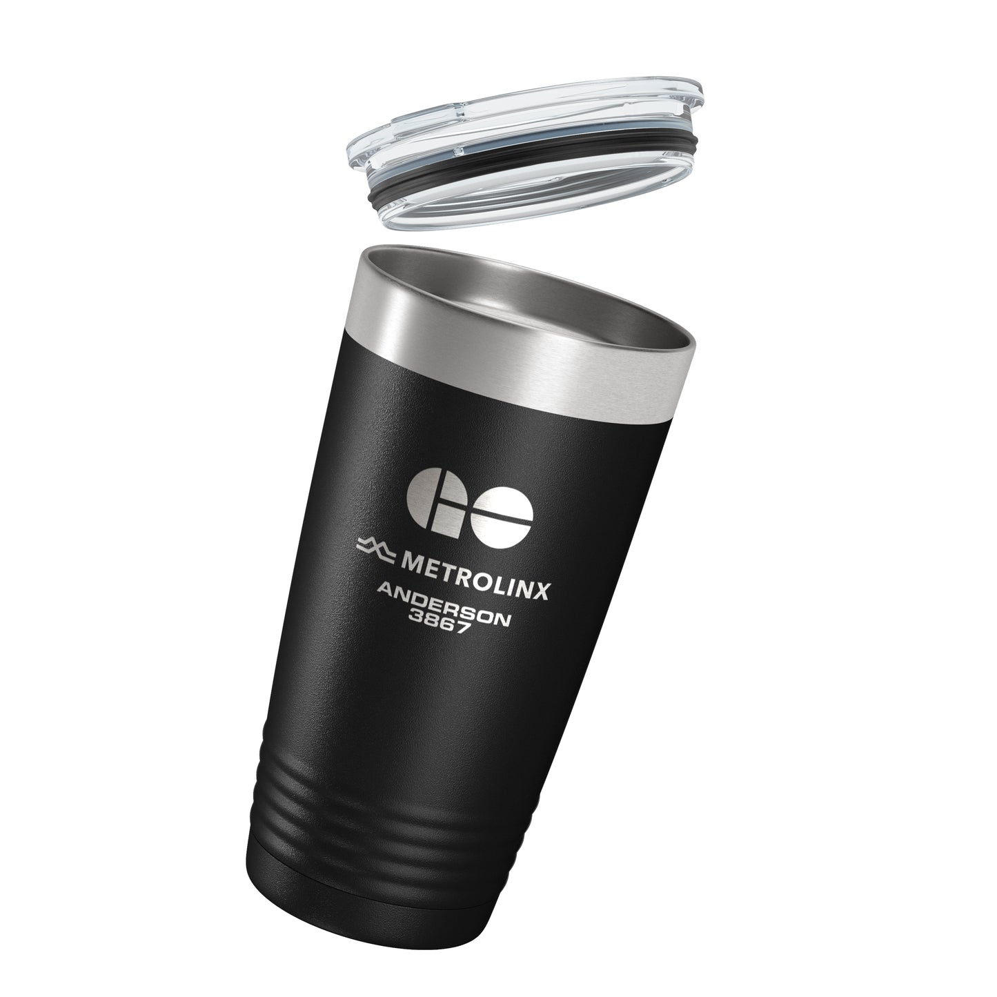 Metrolinx Bus Operations Black Vacuum Insulated Tumbler