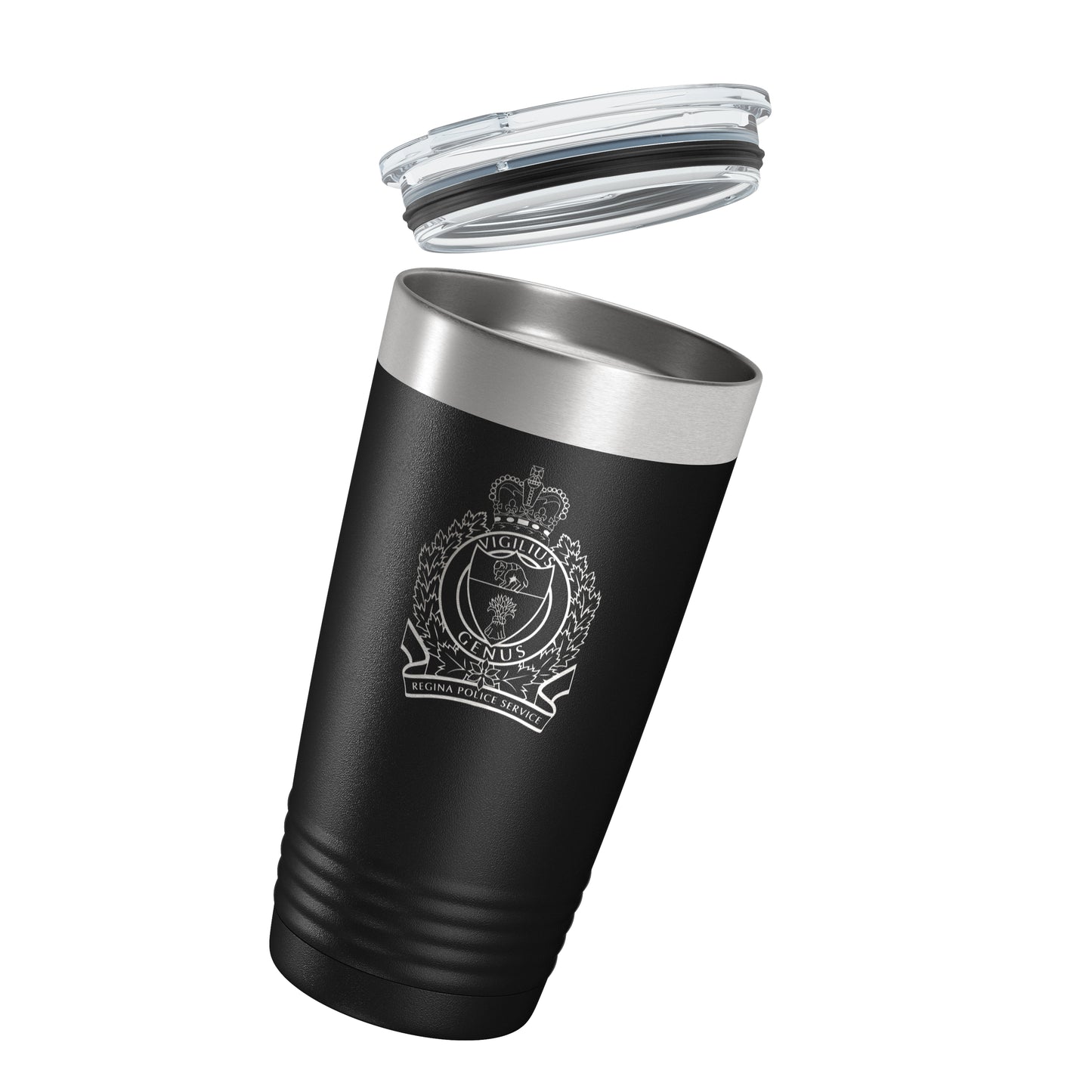Regina Police Service Black Vacuum Insulated Tumbler