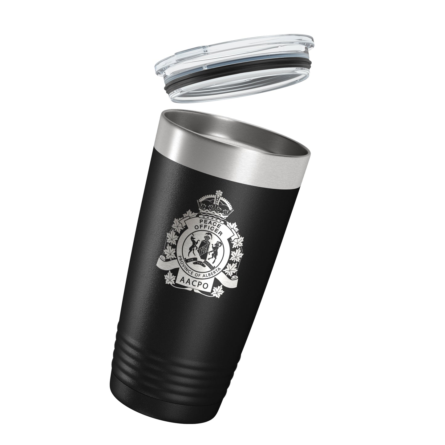 AACPO Alberta Peace Officer Black Vacuum Insulated Tumbler