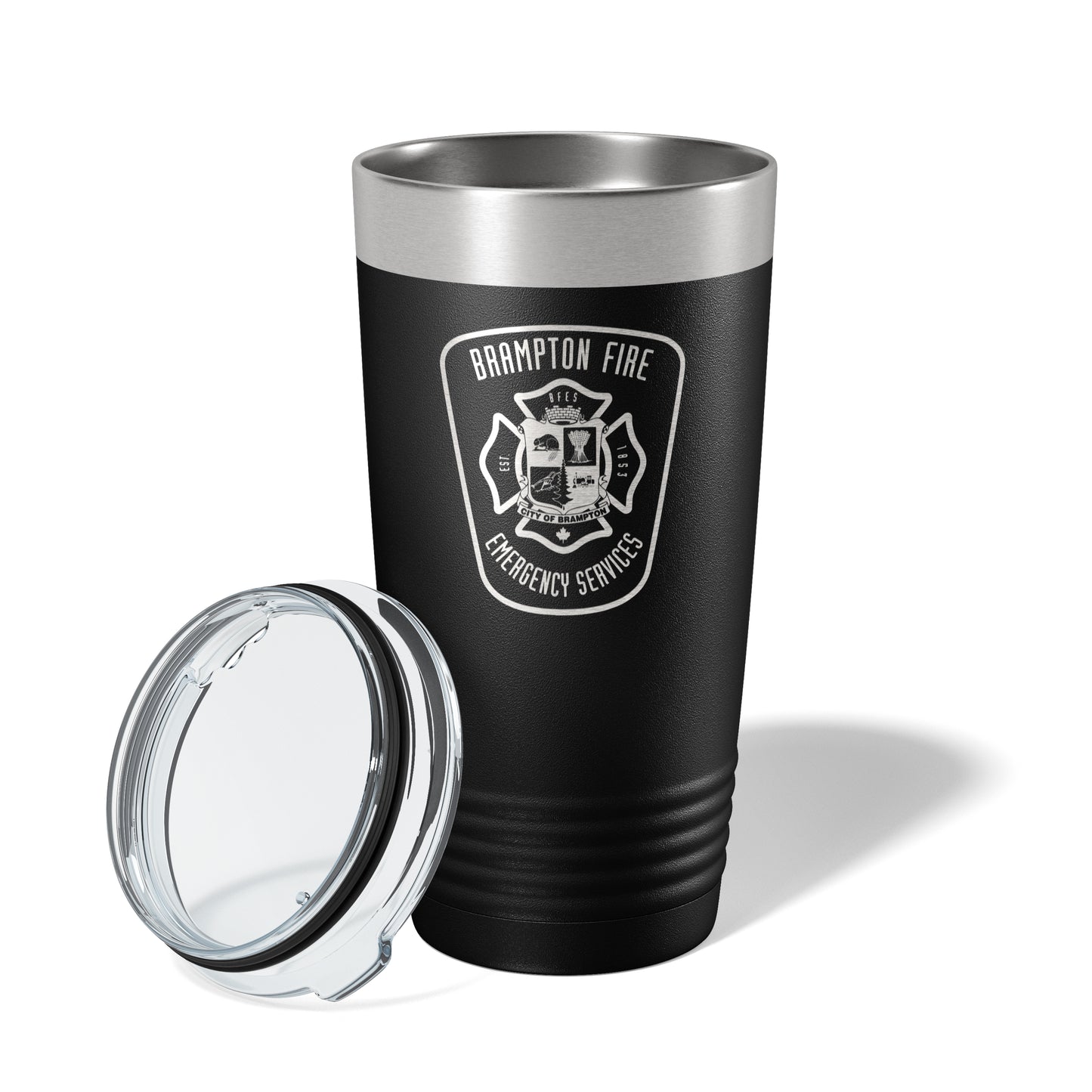 Brampton Fire Services Black Vacuum Insulated Tumbler