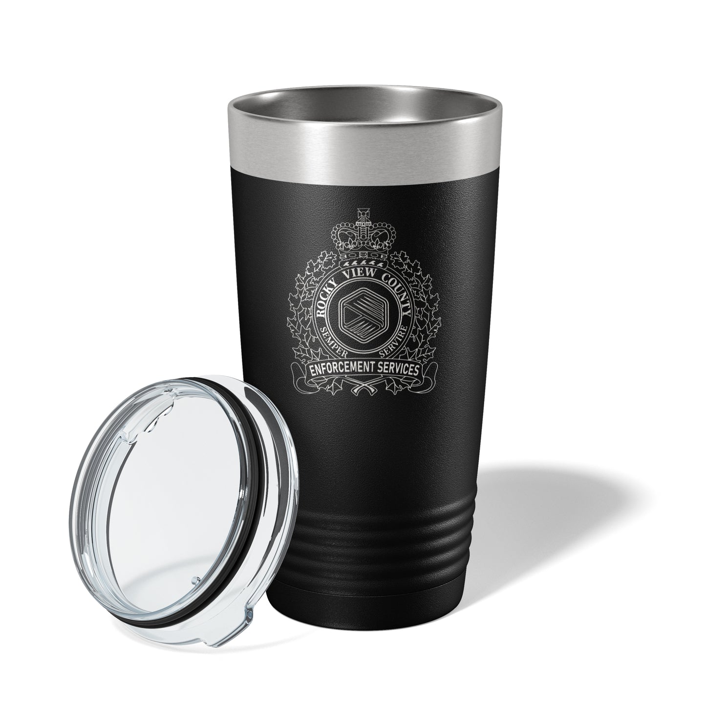 Rocky View Peace Officer Black Vacuum Insulated Tumbler