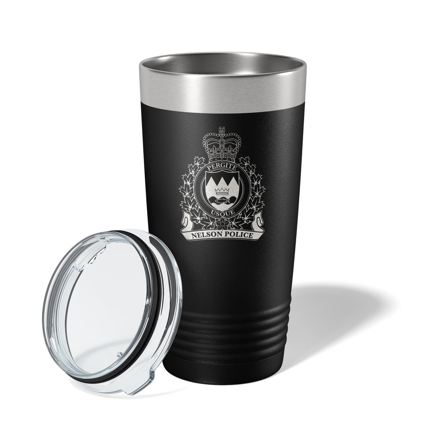 Nelson Police Black Vacuum Insulated Tumbler