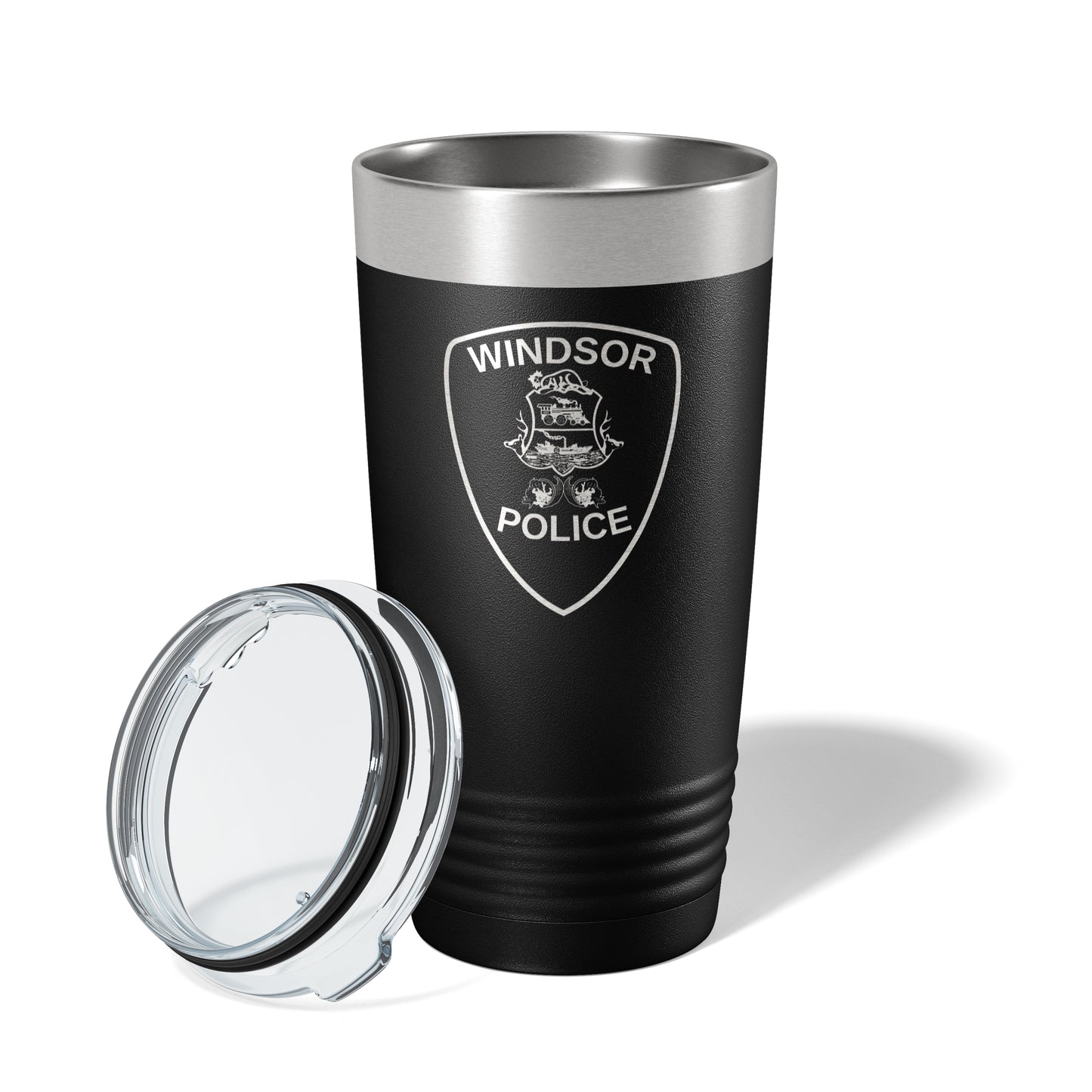 Windsor Police Black Vacuum Insulated Tumbler