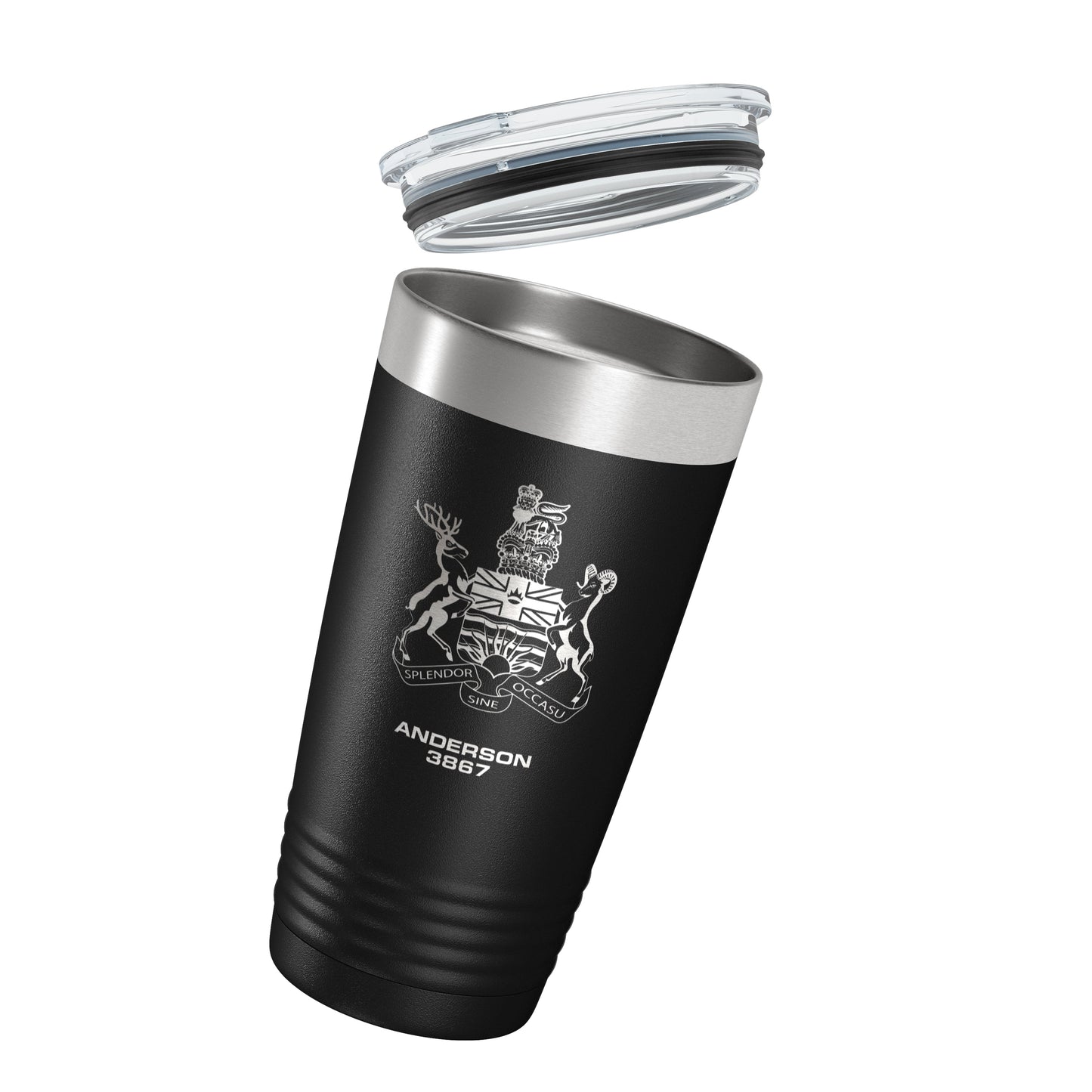 British Columbia Peace Officer Black Vacuum Insulated Tumbler