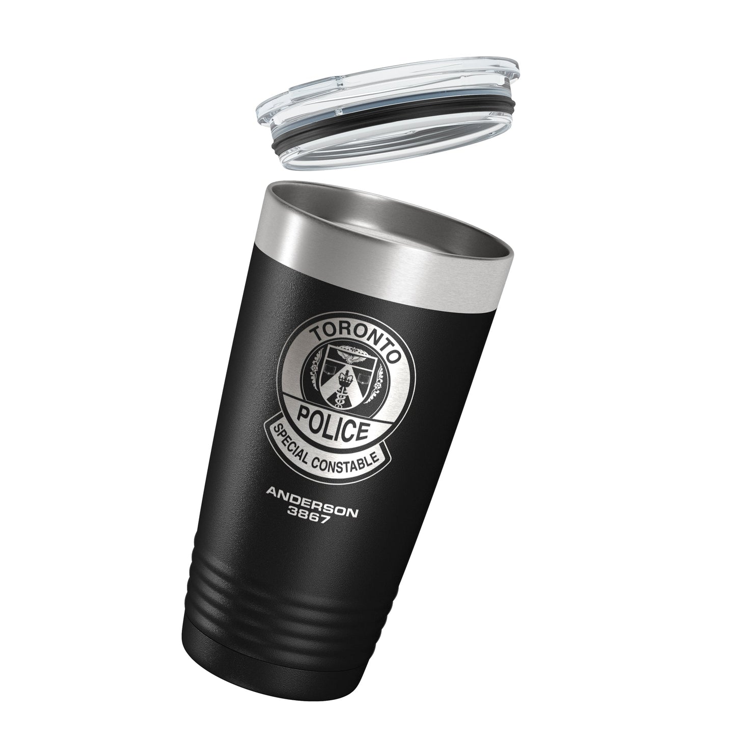 Toronto Police Special Constable Black Vacuum Insulated Tumbler