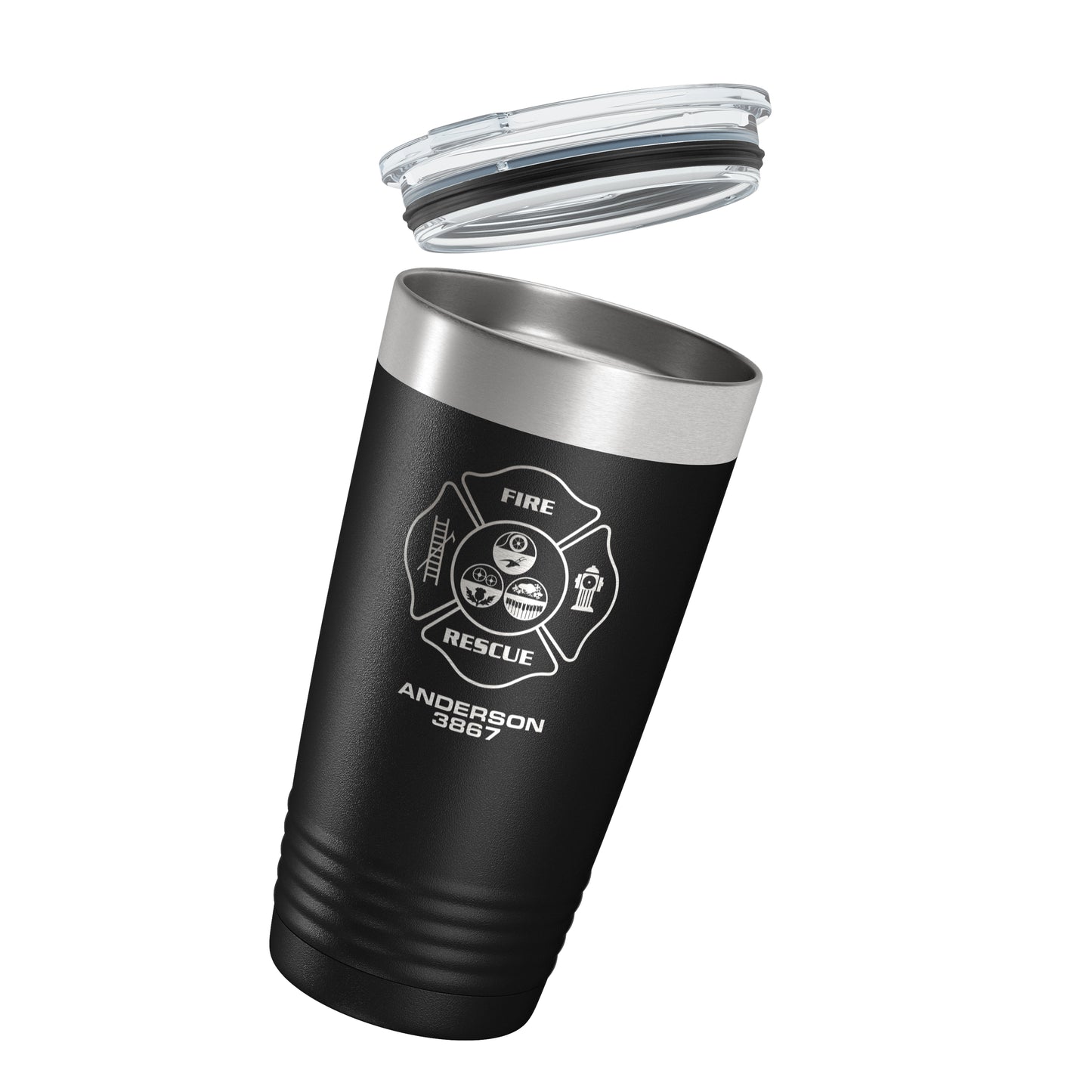 North Dumfries Fire Department Black Vacuum Insulated Tumbler