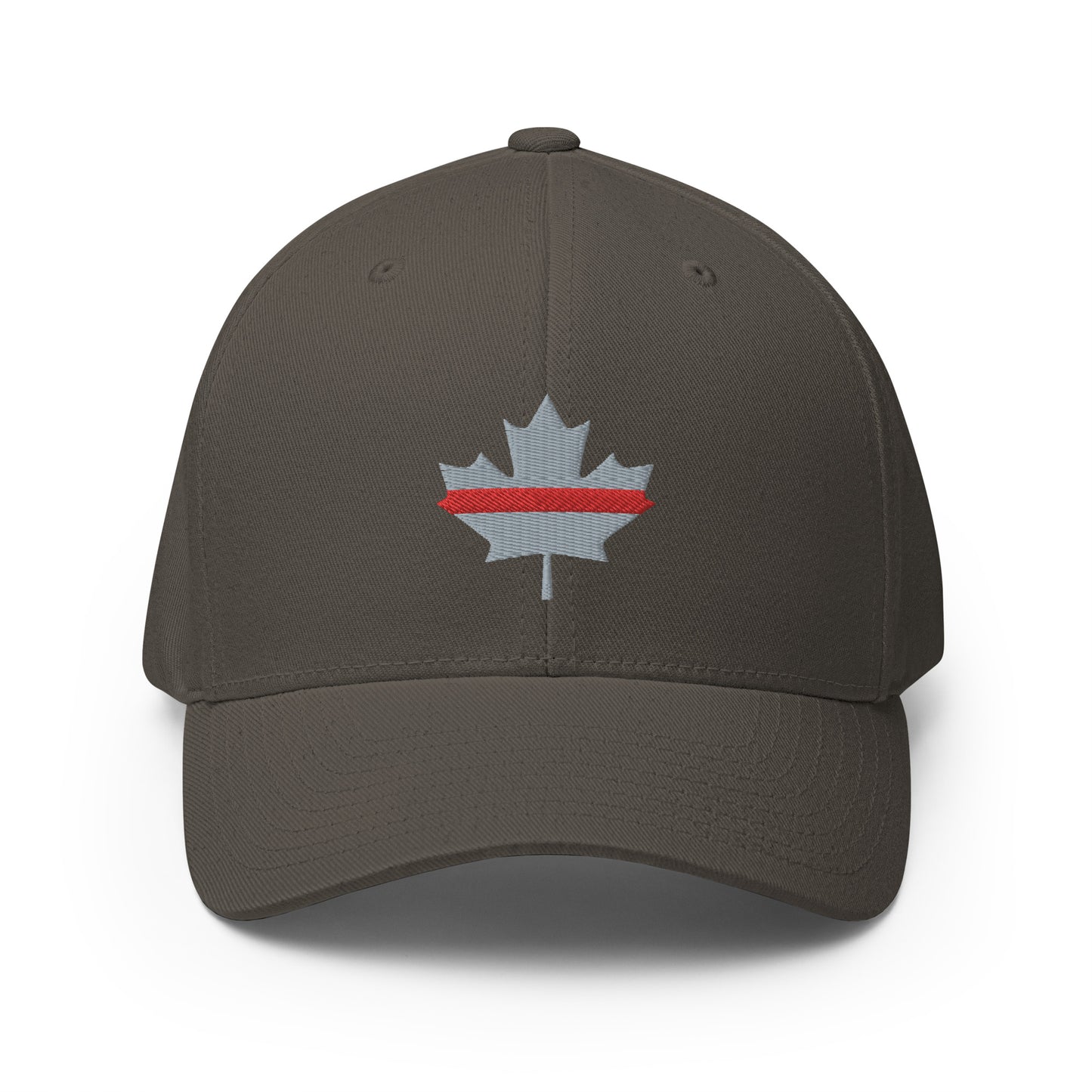 Thin Red Line Subdued Maple Leaf Flexfit Hat
