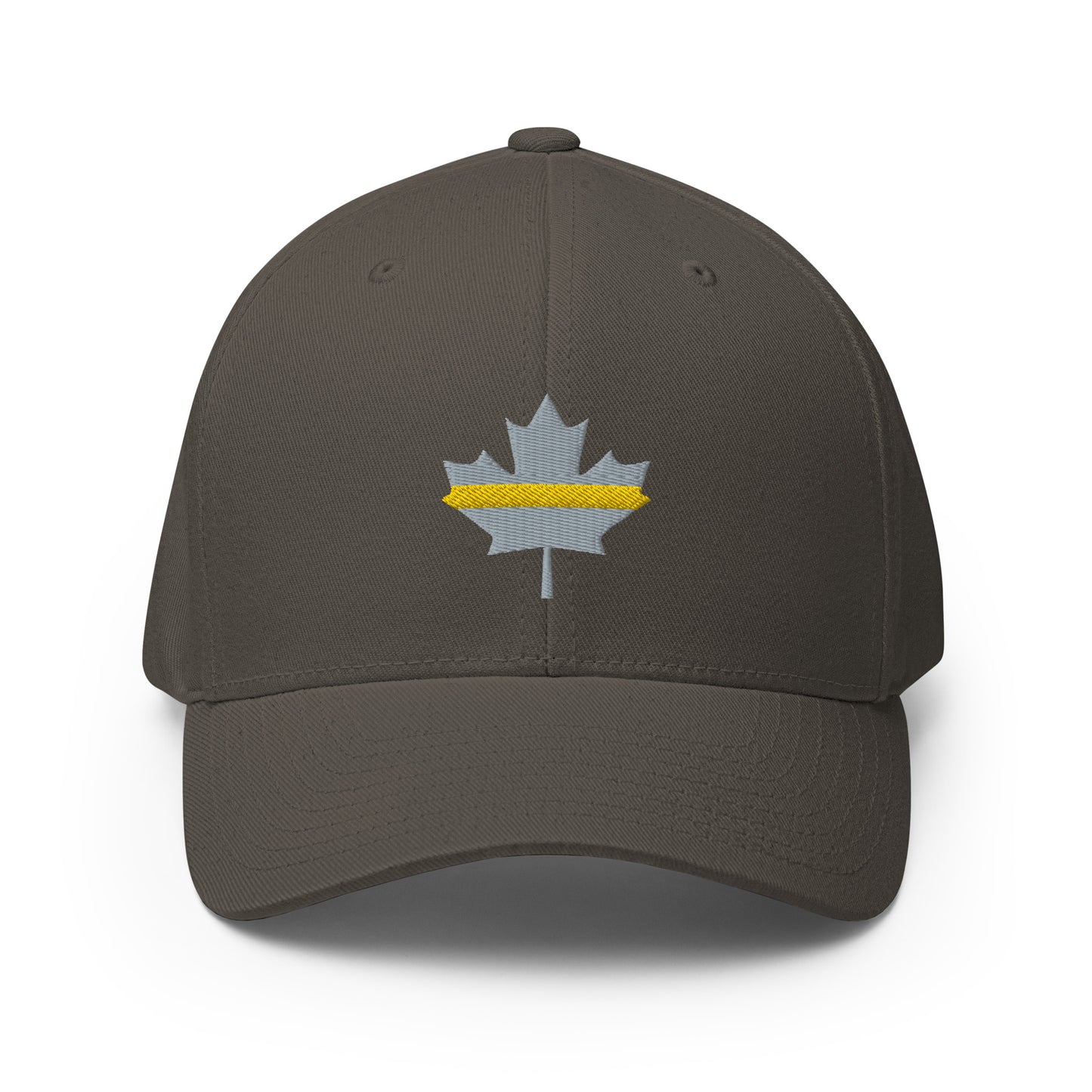 Thin Gold Line Subdued Maple Leaf Flexfit Hat