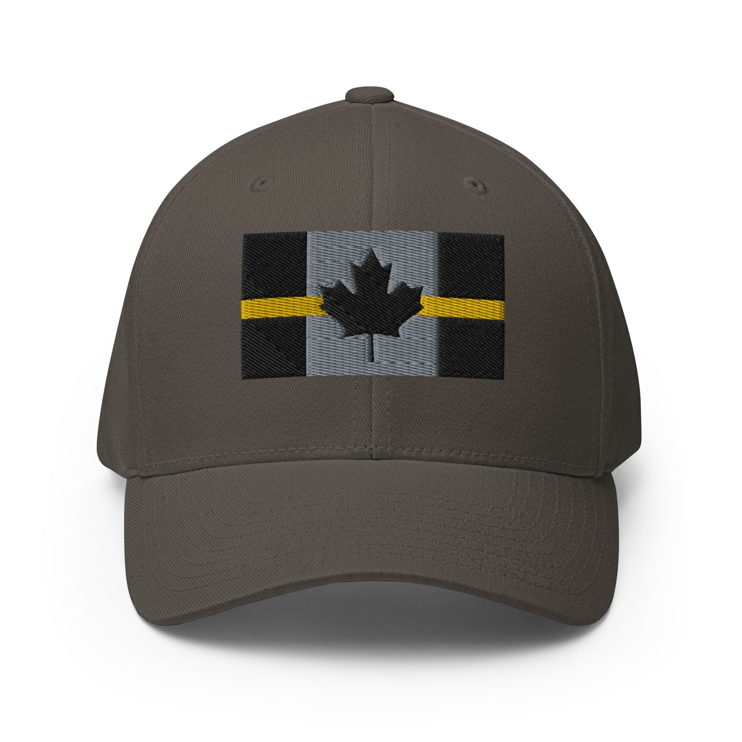 Thin Gold Line Canadian Flag Flexfit Hat