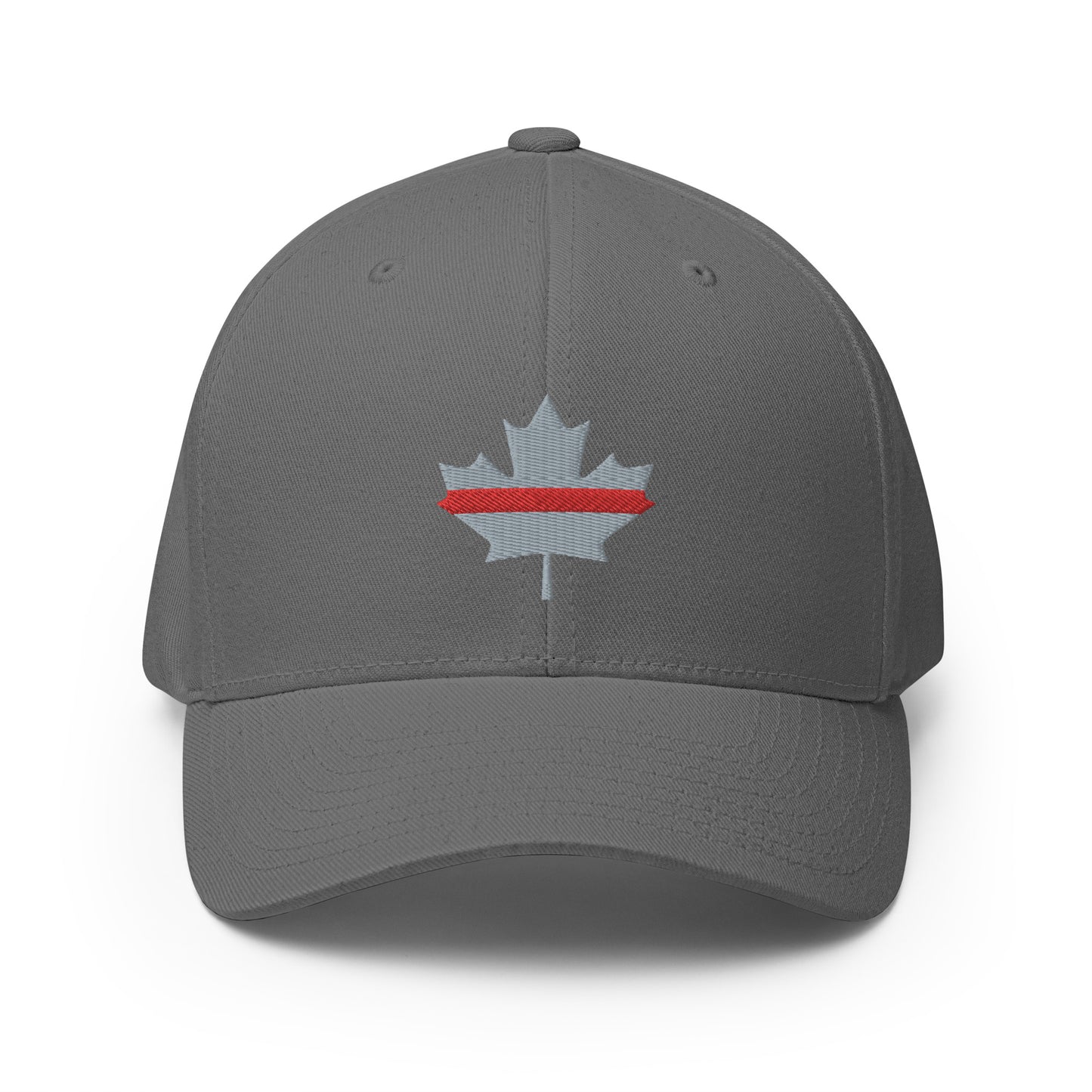 Thin Red Line Subdued Maple Leaf Flexfit Hat