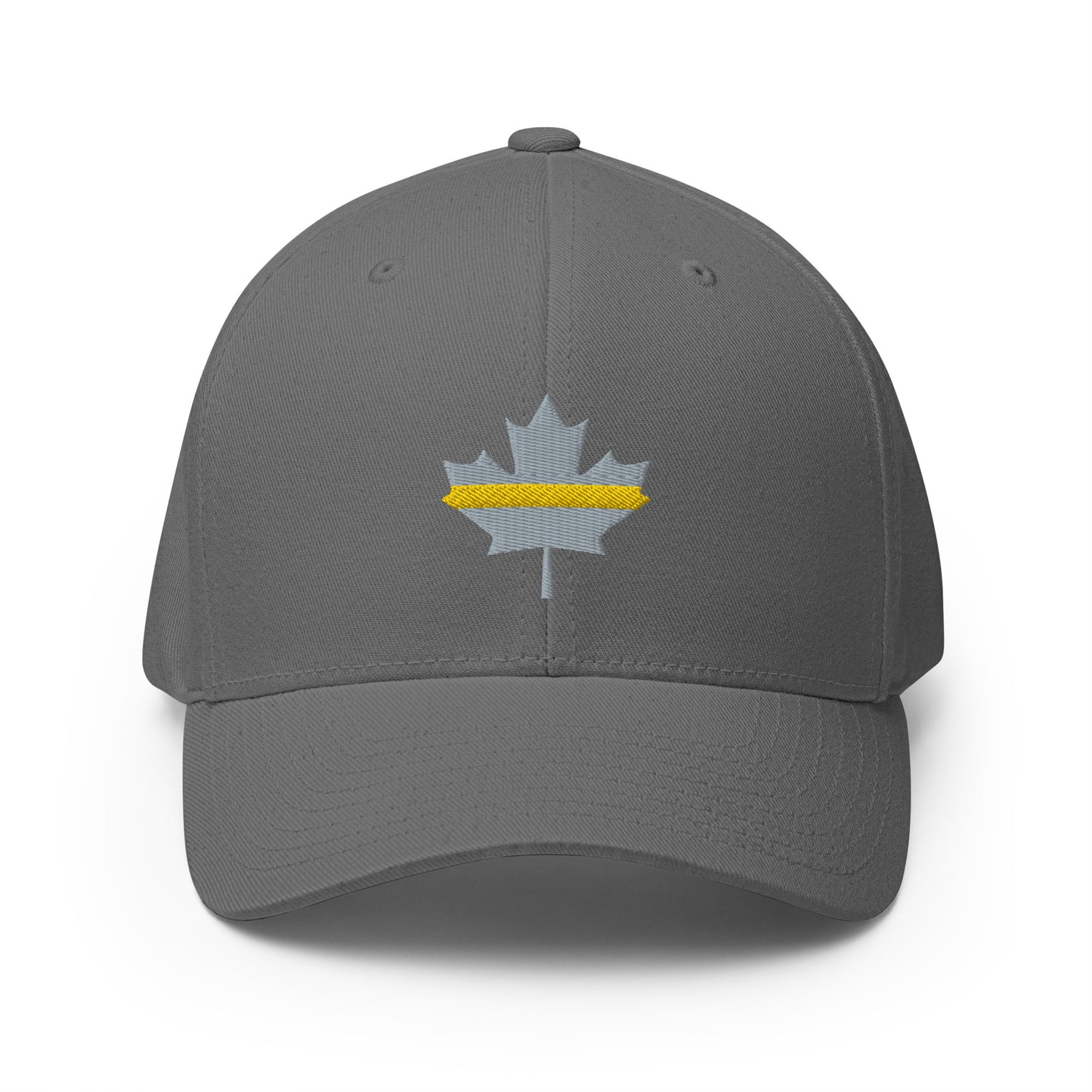 Thin Gold Line Subdued Maple Leaf Flexfit Hat