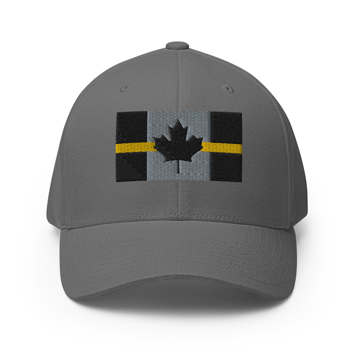 Thin Gold Line Canadian Flag Flexfit Hat
