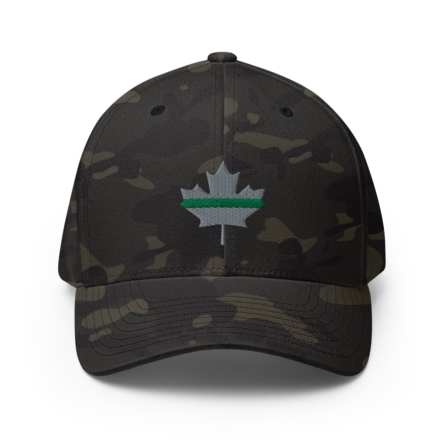 Thin Green Line Subdued Maple Leaf Flexfit Hat