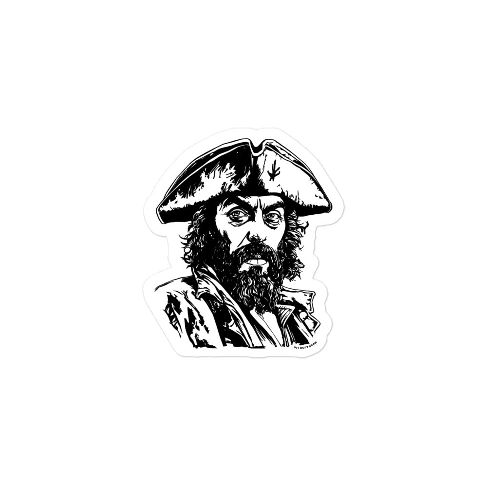Captain Blackbeard Pirate Stickers