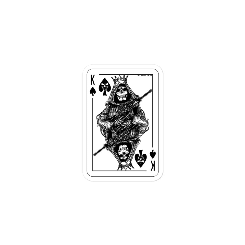 King Reaper Playing Card Stickers