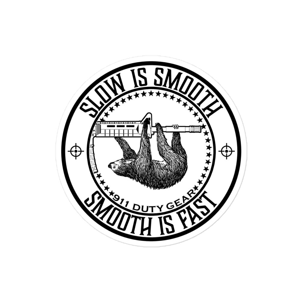 Slow is Smooth, Smooth is Fast Sloth AR-15 Stickers