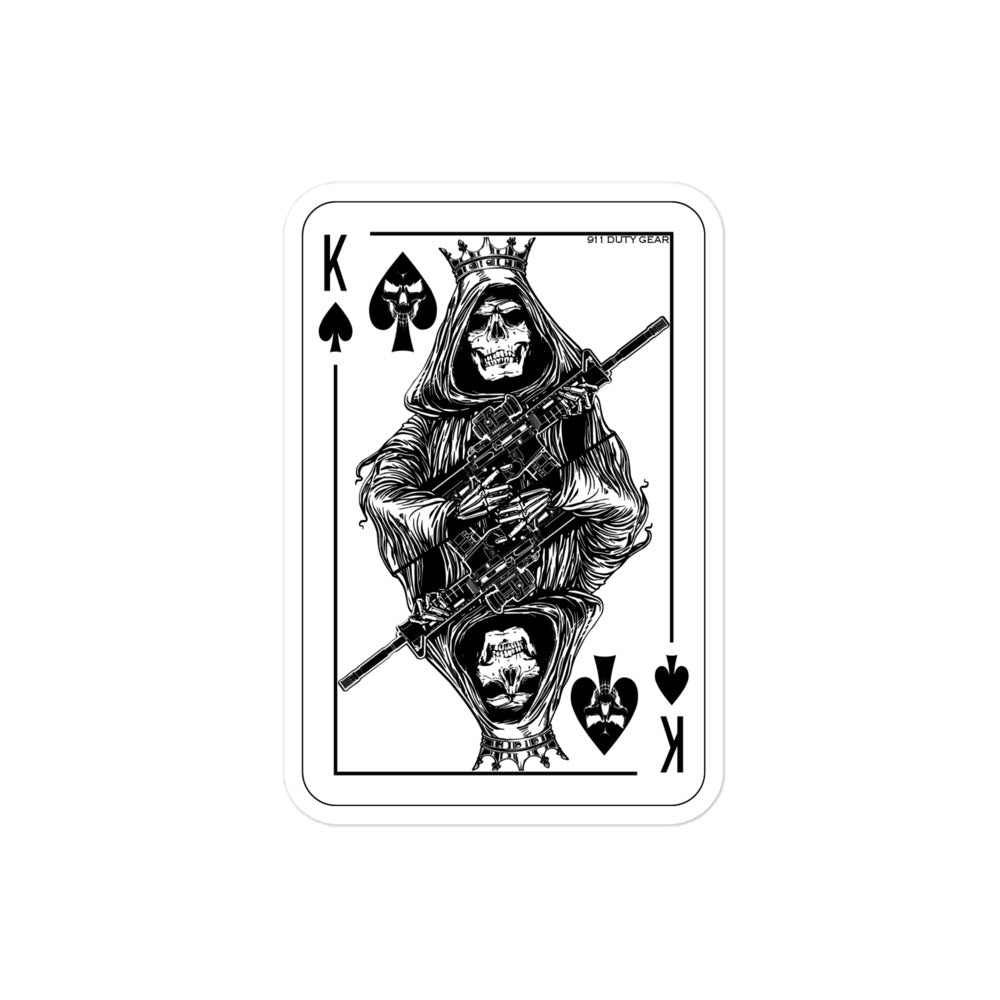 King Reaper Playing Card Stickers