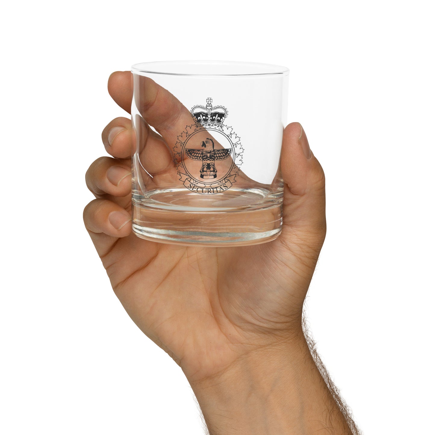 Military Police Rocks Glass
