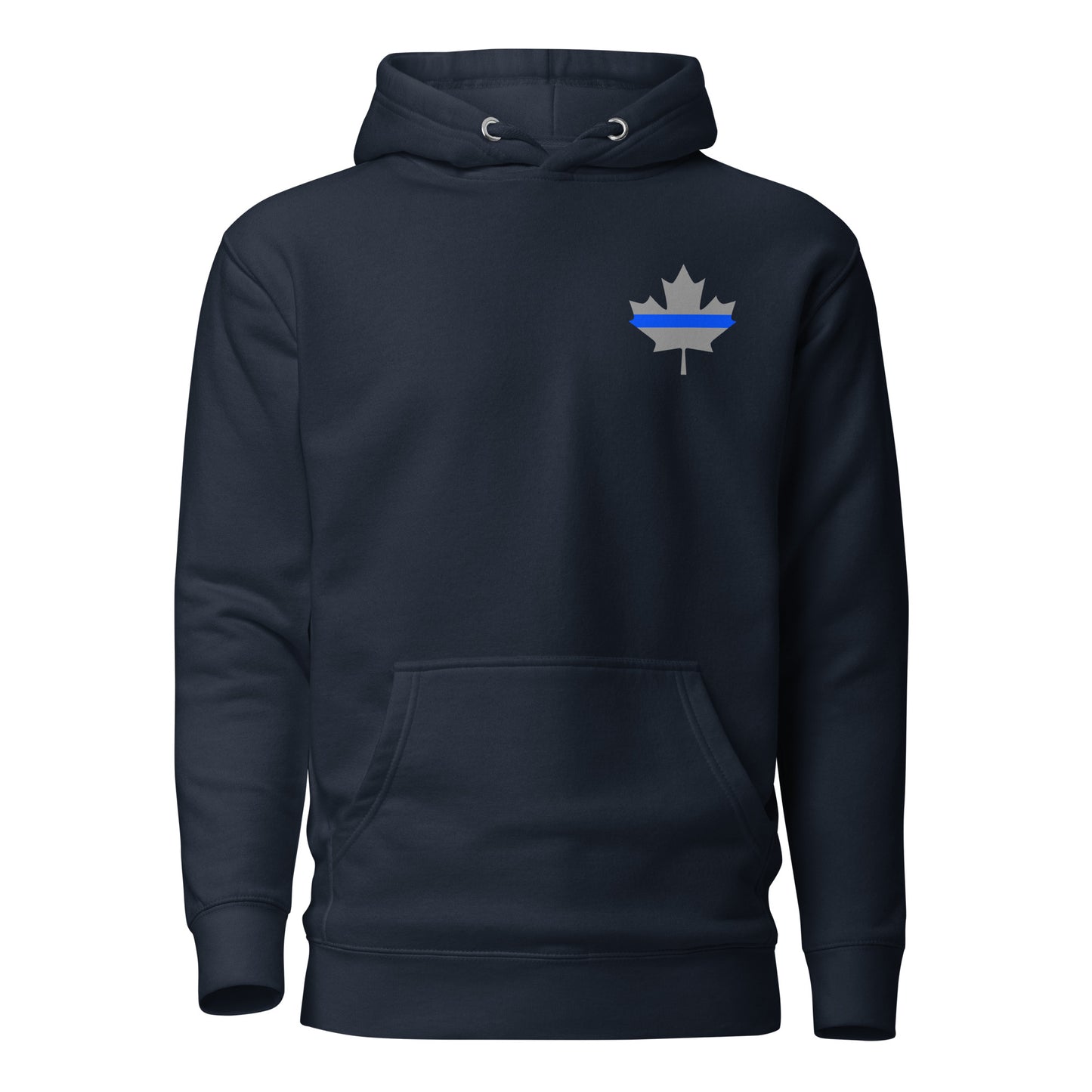 Thin Blue Line Maple Leaf Hoodie