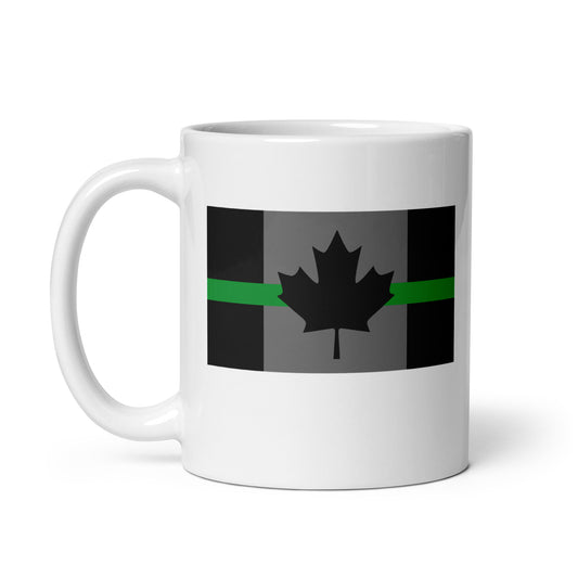 Thin Green Line Canadian Flag Mug