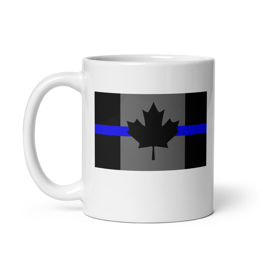 Thin Blue Line Canadian Flag Mug