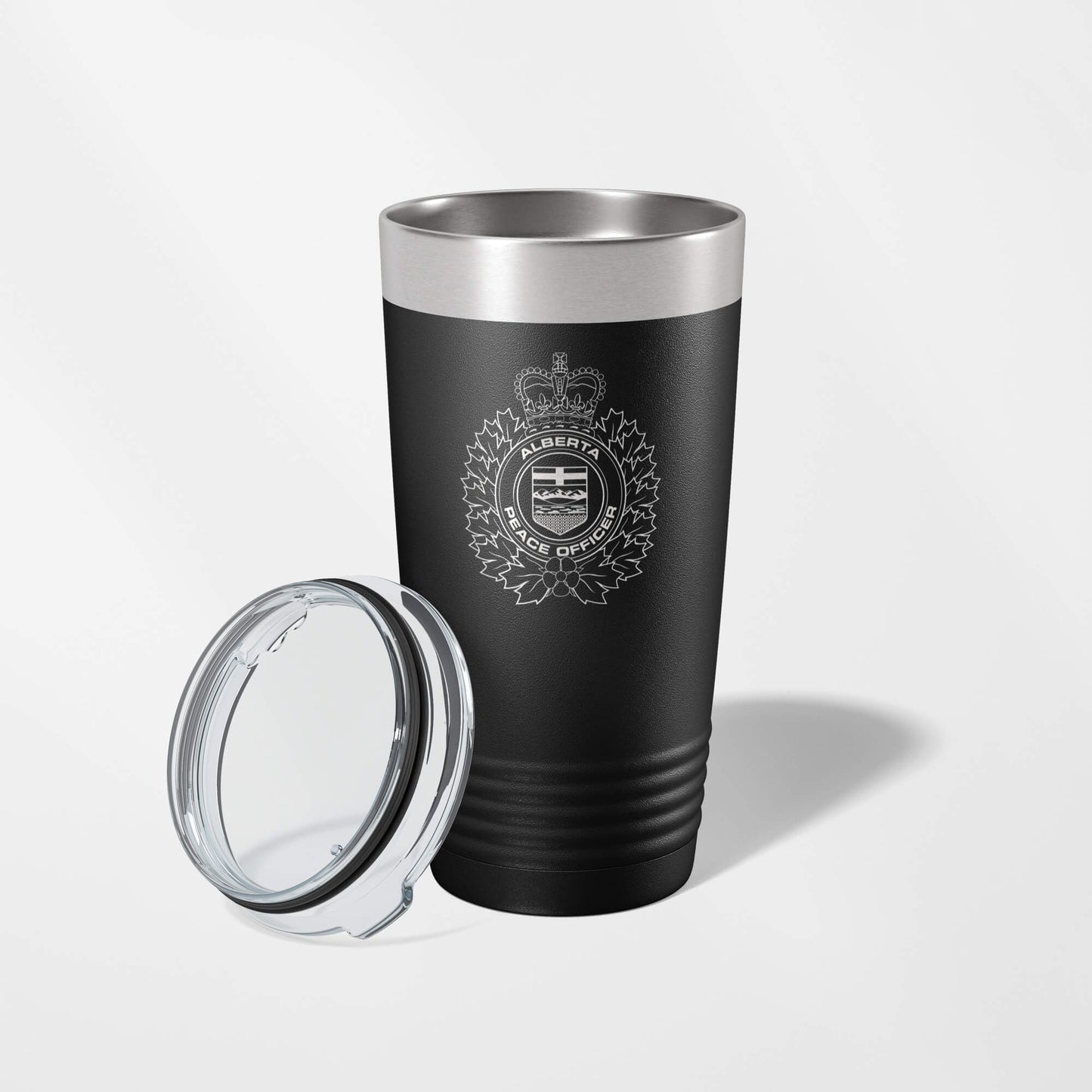 Alberta Peace Officer Black Vacuum Insulated Tumbler-Polar Camel-911 Duty Gear Canada