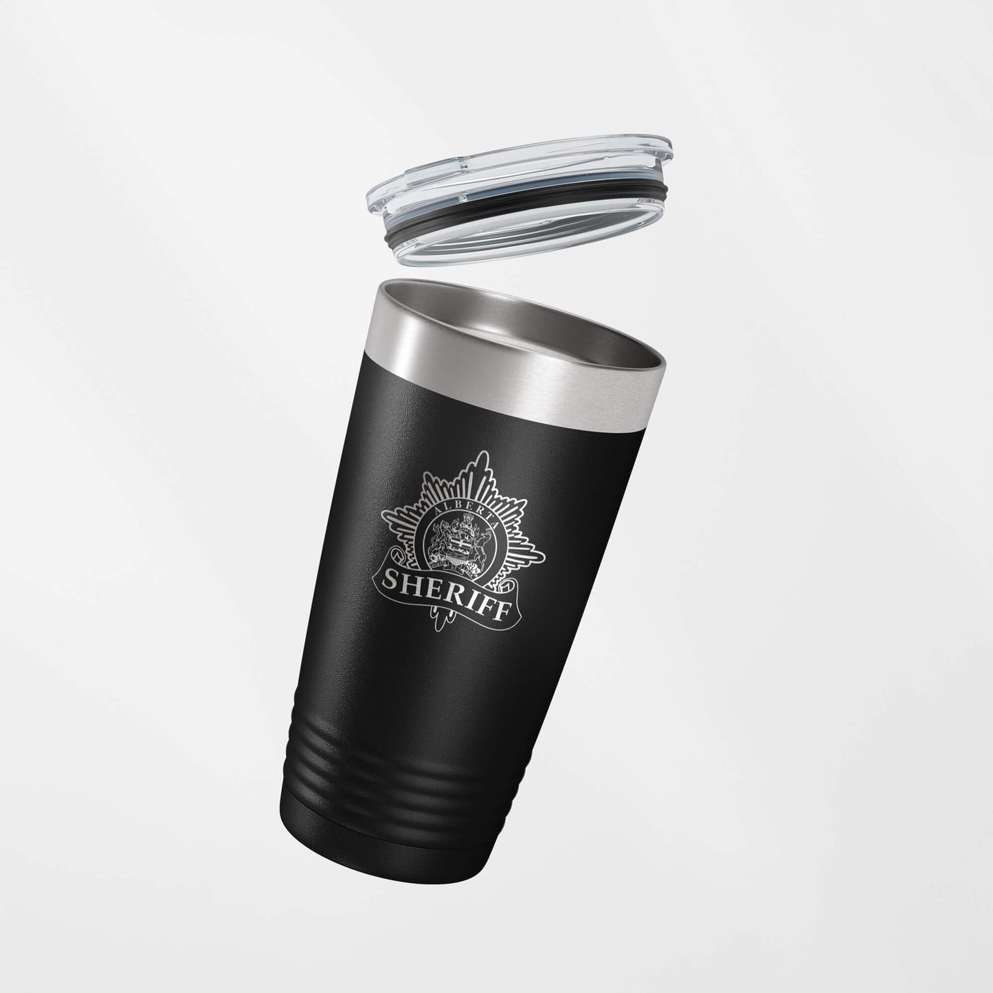 Alberta Sheriff Black Vacuum Insulated Tumbler-Polar Camel-911 Duty Gear Canada