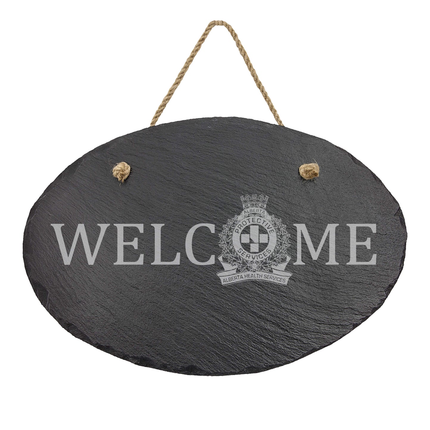AHS Peace Officer Oval Hanging Slate Decor-911 Duty Gear Canada-911 Duty Gear Canada