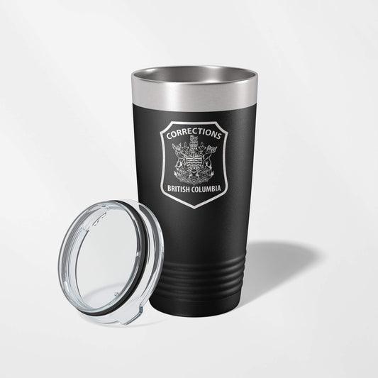 BC Corrections Black Vacuum Insulated Tumbler-Polar Camel-911 Duty Gear Canada