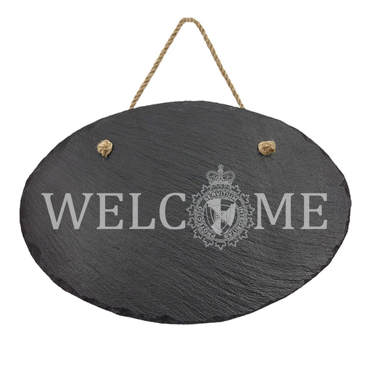 CBSA Oval Hanging Slate Decor-911 Duty Gear Canada-911 Duty Gear Canada