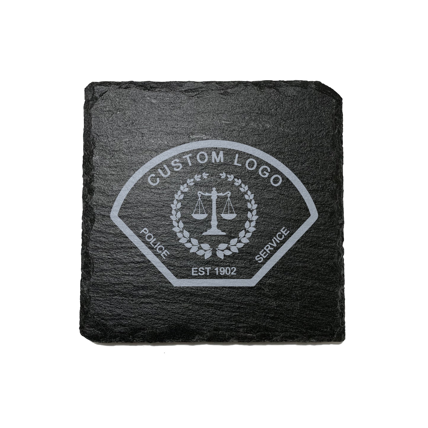 Custom Logo Stone Slate Coasters-911 Duty Gear-911 Duty Gear Canada