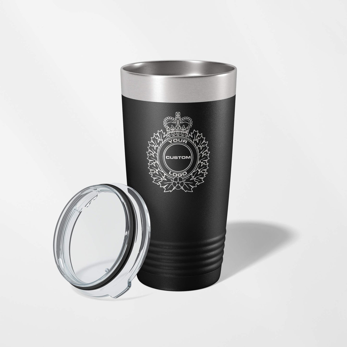 Custom Logo Black Vacuum Insulated Tumbler-Polar Camel-911 Duty Gear Canada