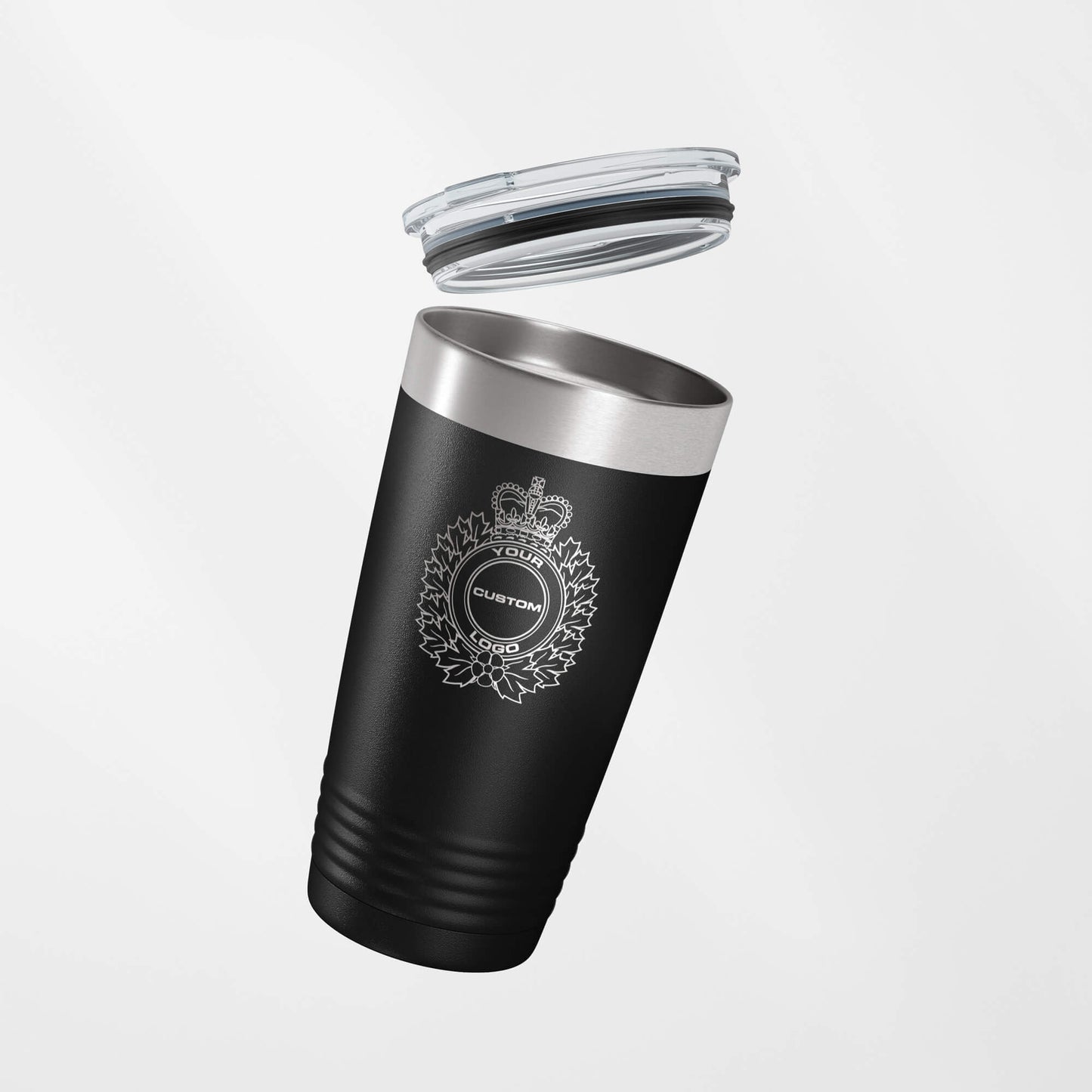 Custom Logo Black Vacuum Insulated Tumbler-Polar Camel-911 Duty Gear Canada