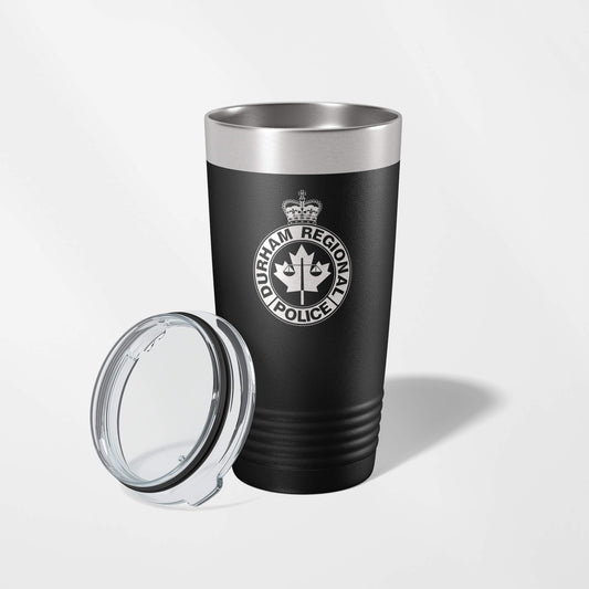 Durham Regional Police Black Vacuum Insulated Tumbler-Polar Camel-911 Duty Gear Canada