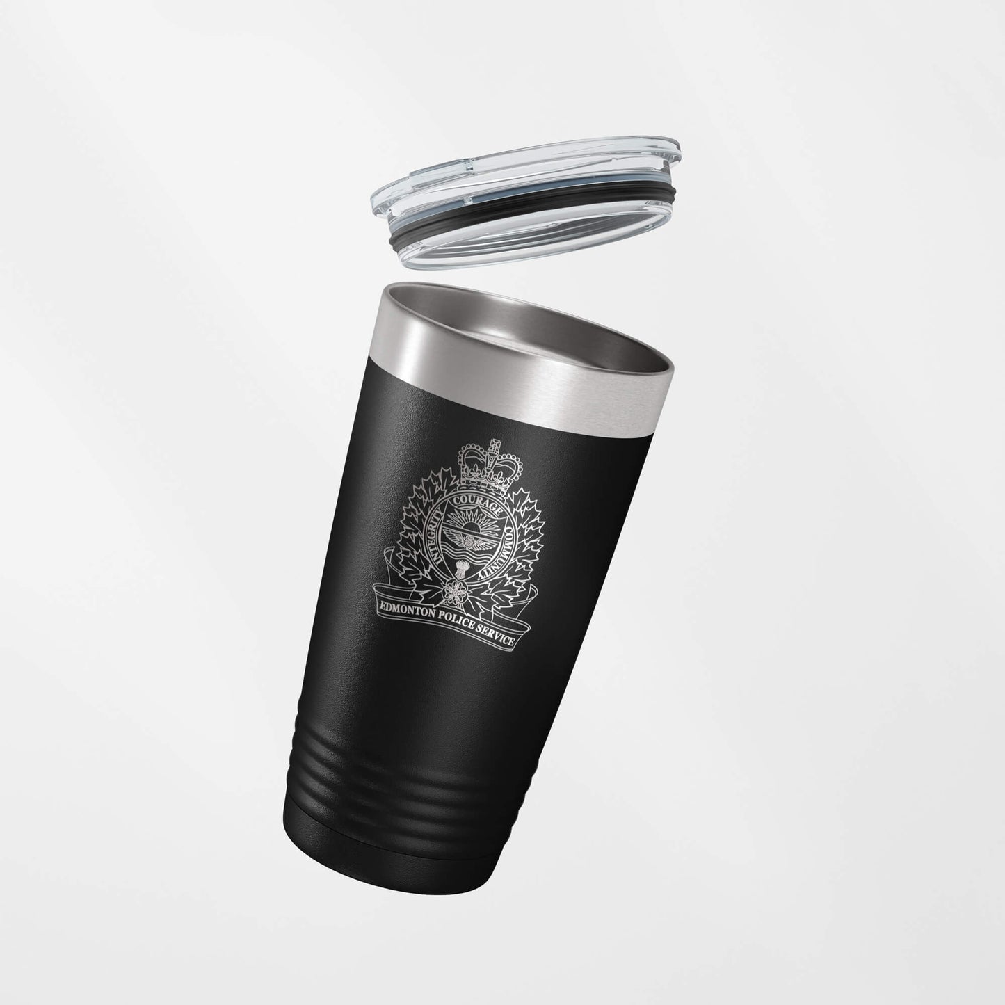 Edmonton Police Service Black Vacuum Insulated Tumbler-Polar Camel-911 Duty Gear Canada