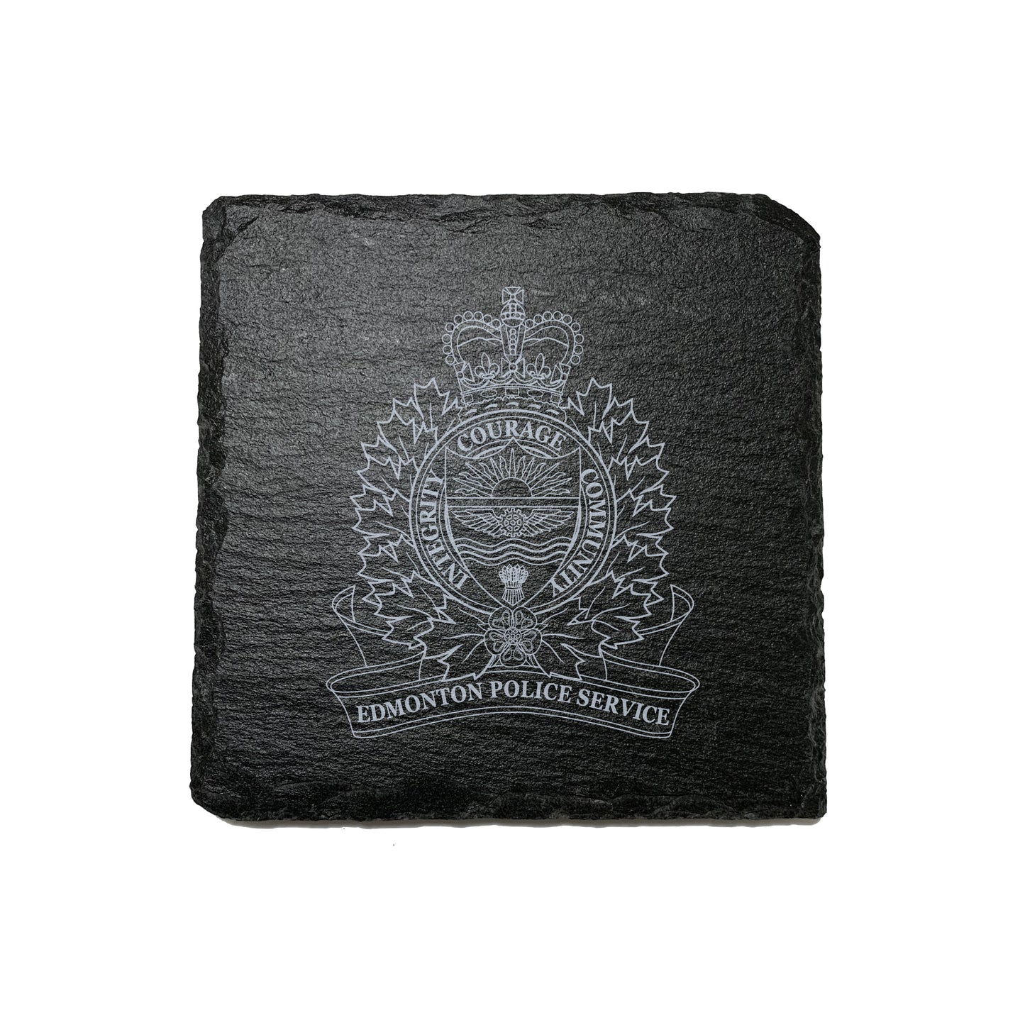 Edmonton Police Stone Slate Coasters-911 Duty Gear-911 Duty Gear Canada