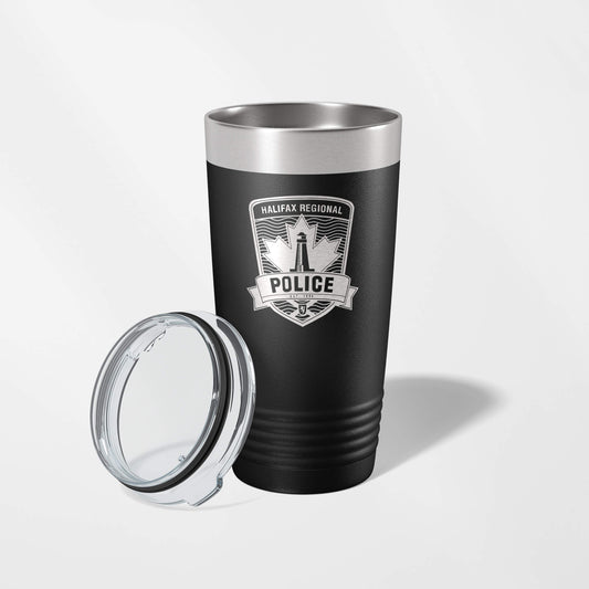 Halifax Regional Police Black Vacuum Insulated Tumbler-Polar Camel-911 Duty Gear Canada