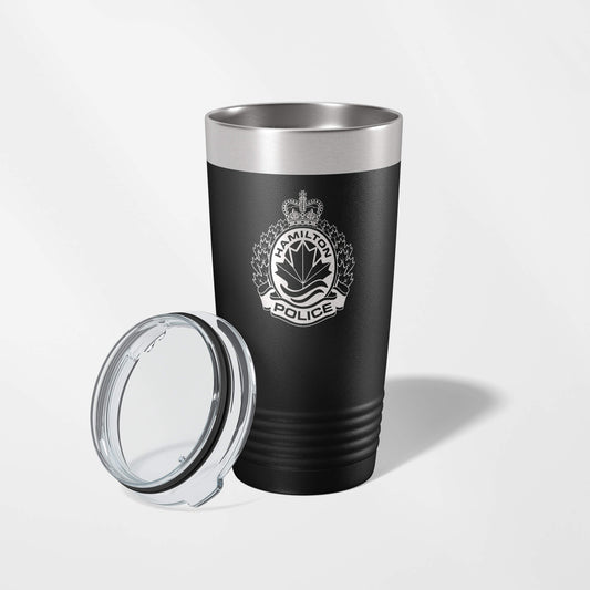 Hamilton Police Black Vacuum Insulated Tumbler-Polar Camel-911 Duty Gear Canada