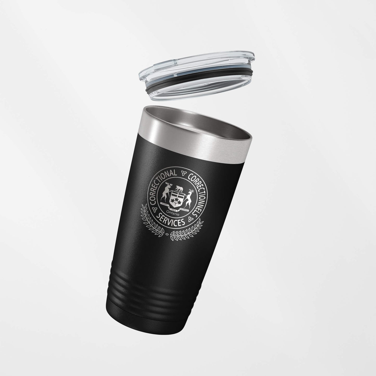 Ontario Corrections Black Vacuum Insulated Tumbler-Polar Camel-911 Duty Gear Canada