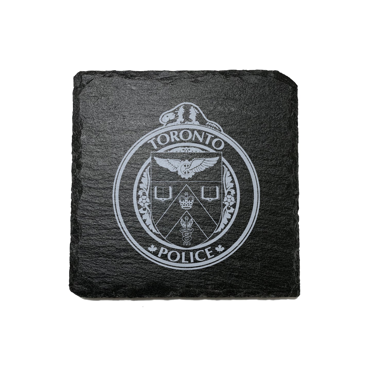 Toronto Police Stone Slate Coasters-911 Duty Gear-911 Duty Gear Canada