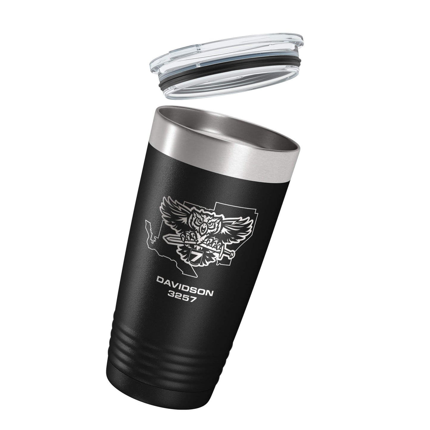 District 7 Black Vacuum Insulated Tumbler